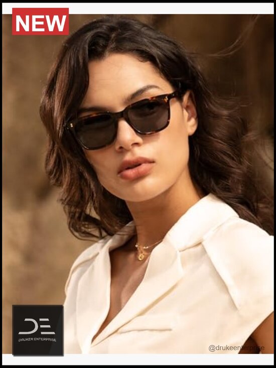 Polarized Sunglasses for Women Acetate UV400 Anti Glare Square Retro main image 5